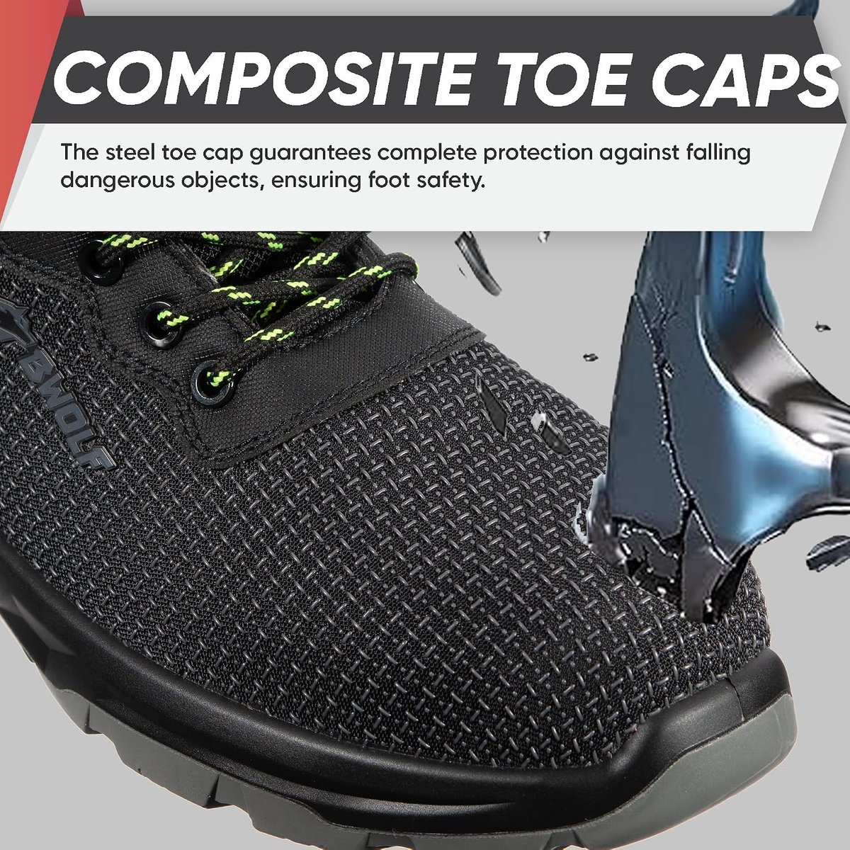 Werk schoenen 42 EU - S3 PUTEK waterdicht - 4x4 Grip Tech - ESD bescherming voor optimale veiligheid - SnelShoppen