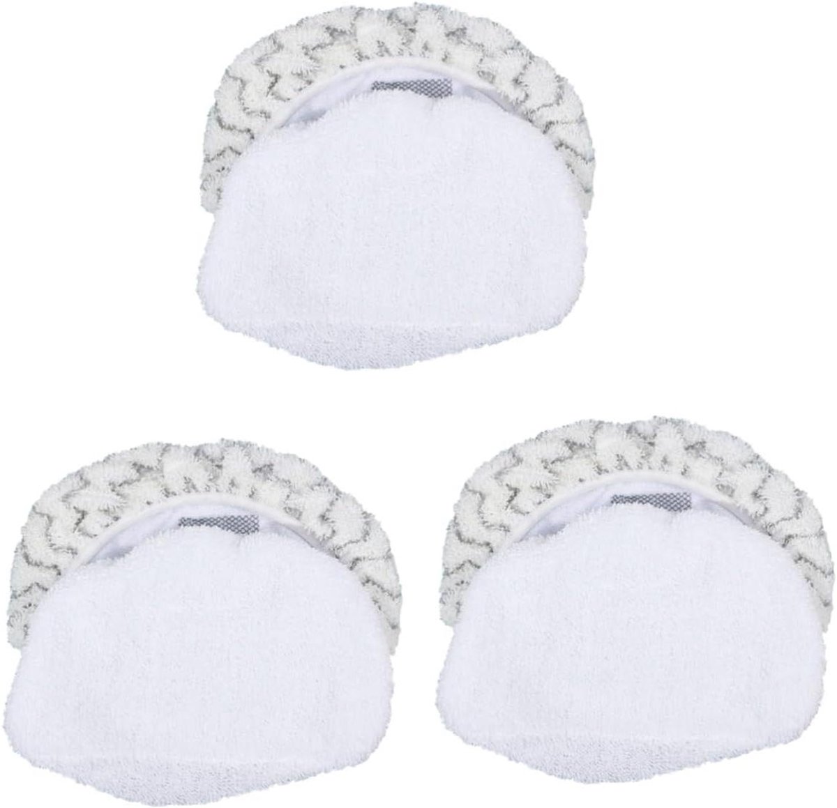 Stoom Zwabber Covers - Stoom Dweil Pads - Vloeren Reinigen - Speciaal Textuurontwerp - 30 x 18 cm - Wit