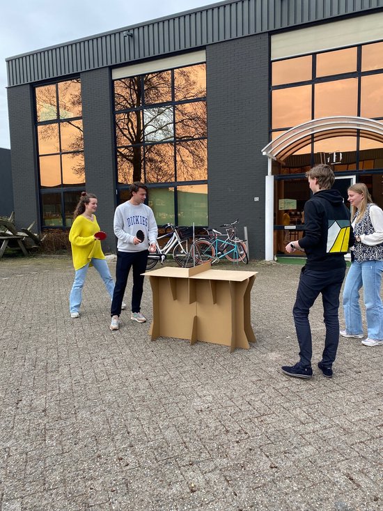 Kartonnen pingpongtafel - Zonder batjes en balletjes - Kleiner dan een wedstrijd pingpongtafel - Kartent van Merkloos — afbeelding 3