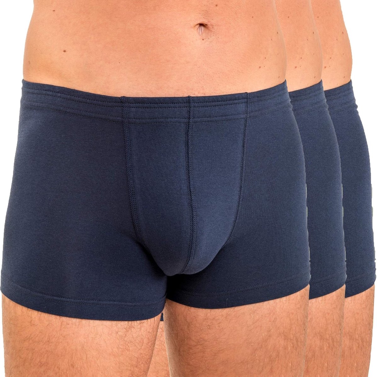 Herenbroek 3-Pack - 100% Biologisch Katoen - Elastische Rand - Comfortabel en Ademend - SnelShoppen