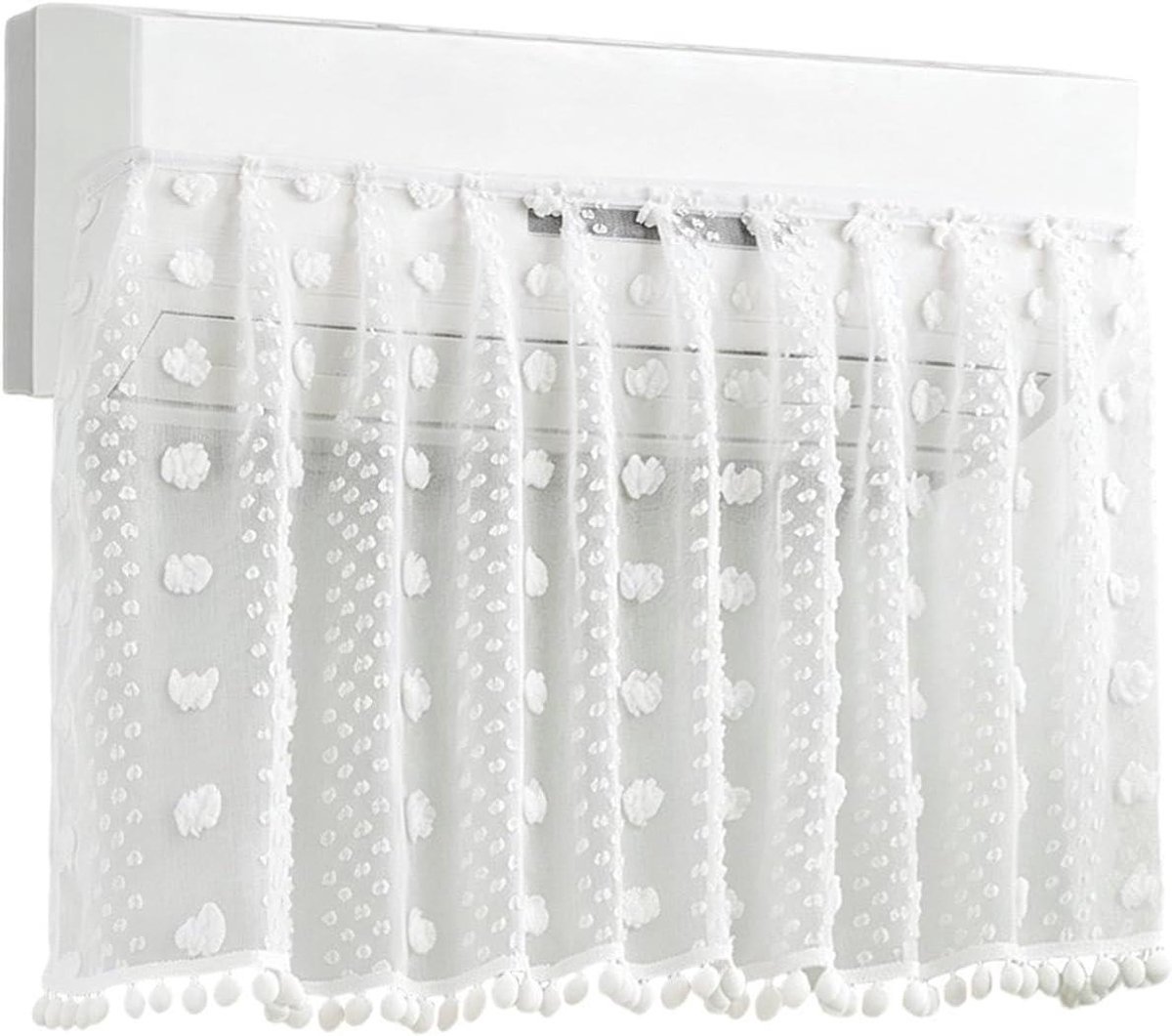 Airconditioner Vent Deflector - Wind Blocker Cover - Comfortverbetering - Geen Boren Nodig - 100x50cm - Marshmallow