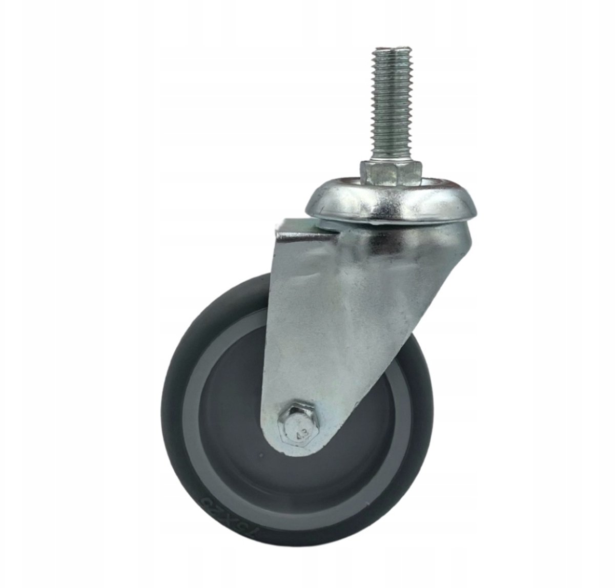 Zwenkbaar Transportwiel 50mm, 25kg, Schroefdraad, TPR