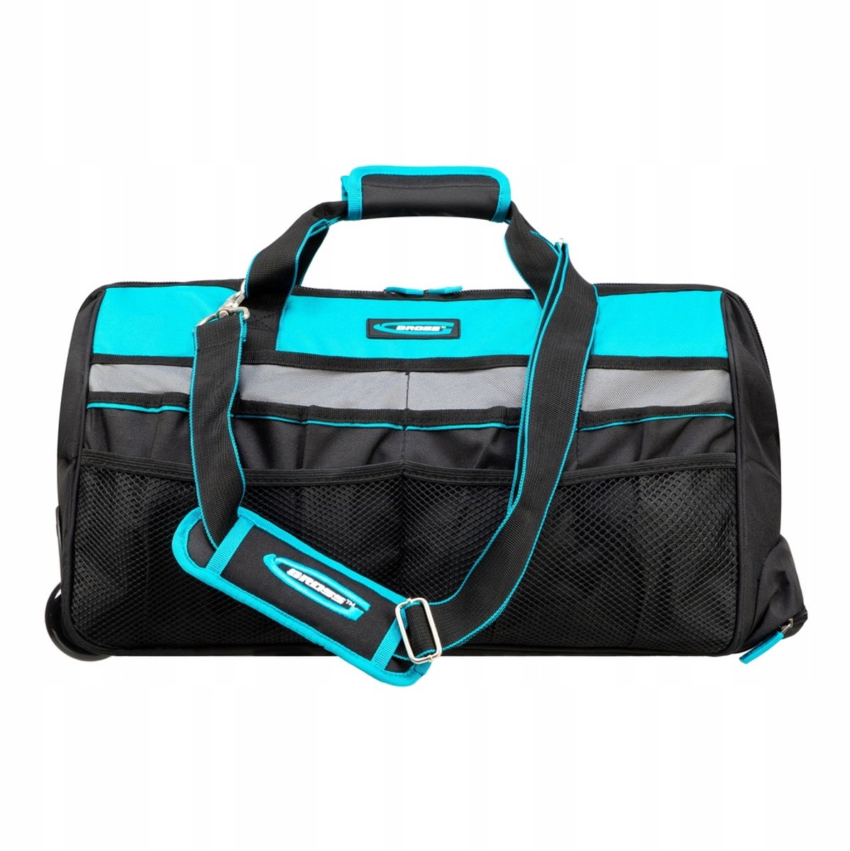 Gross Gereedschapstas 50x28x29 cm met Wielen en Telescoopsteel
