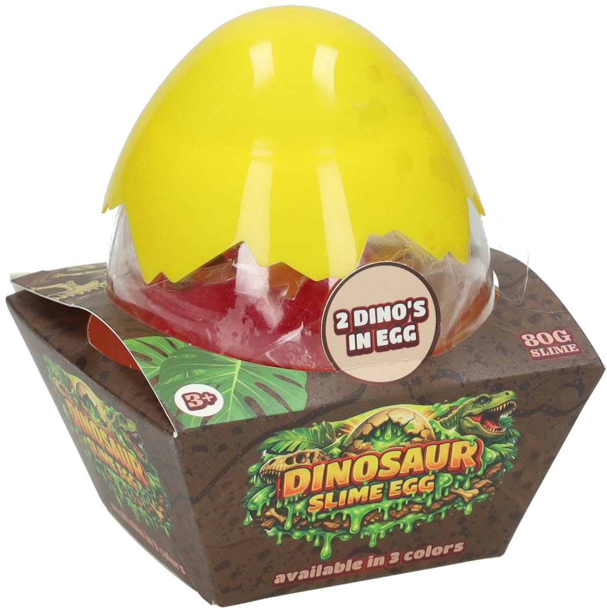 Dinoslijm in Ei met 2 Dino's