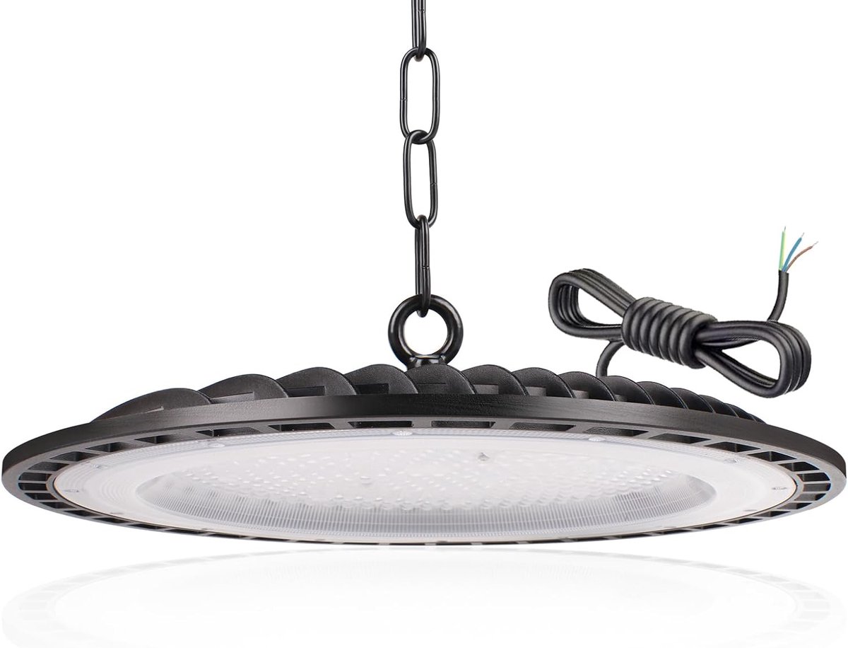 UFO LED High Bay Light 300W - 6000K Koud Wit - 30.000 lumen - Ideaal voor Werkplaatsen, Garages, Magazijnen - ShopVlot