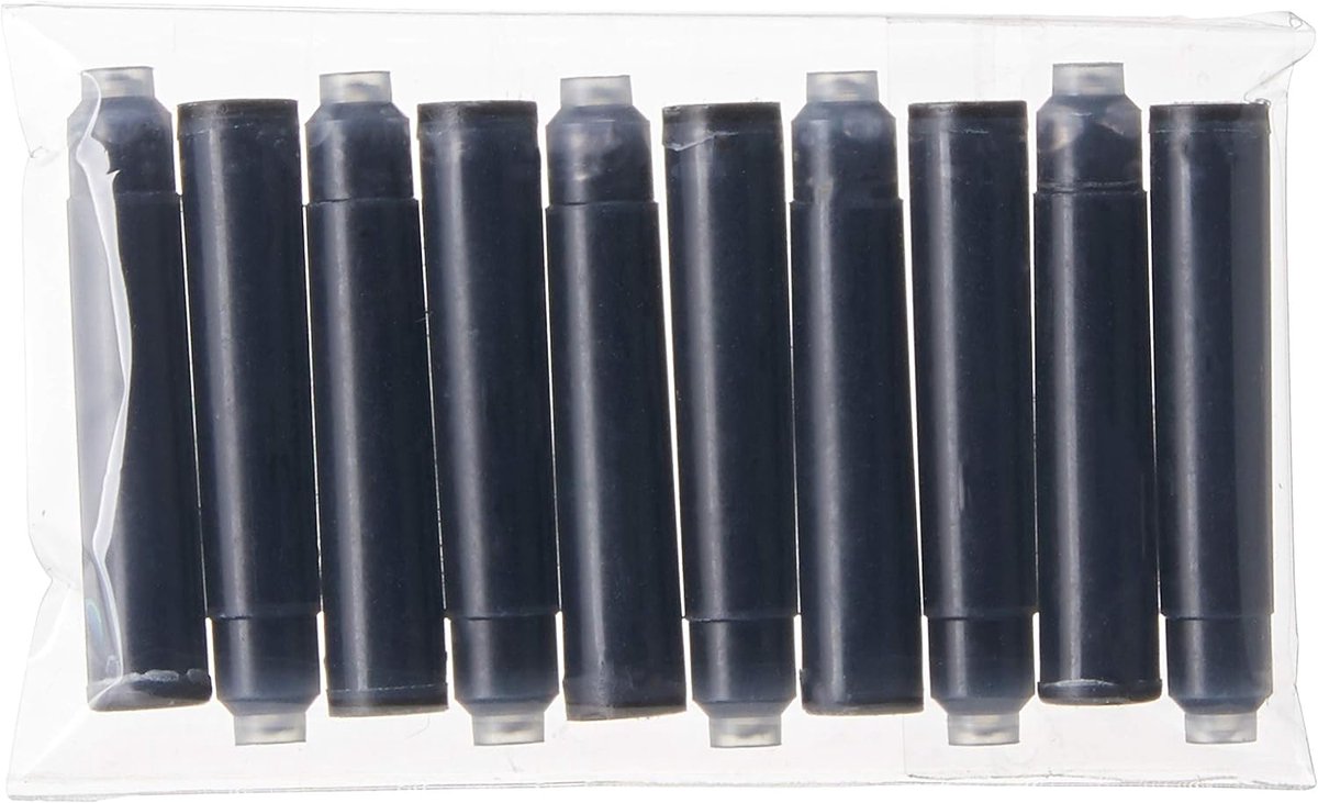 Inktpatronen voor vulpennen - standaard formaat - zwart - 10-pack voor langdurig schrijfplezier - ShopVlot