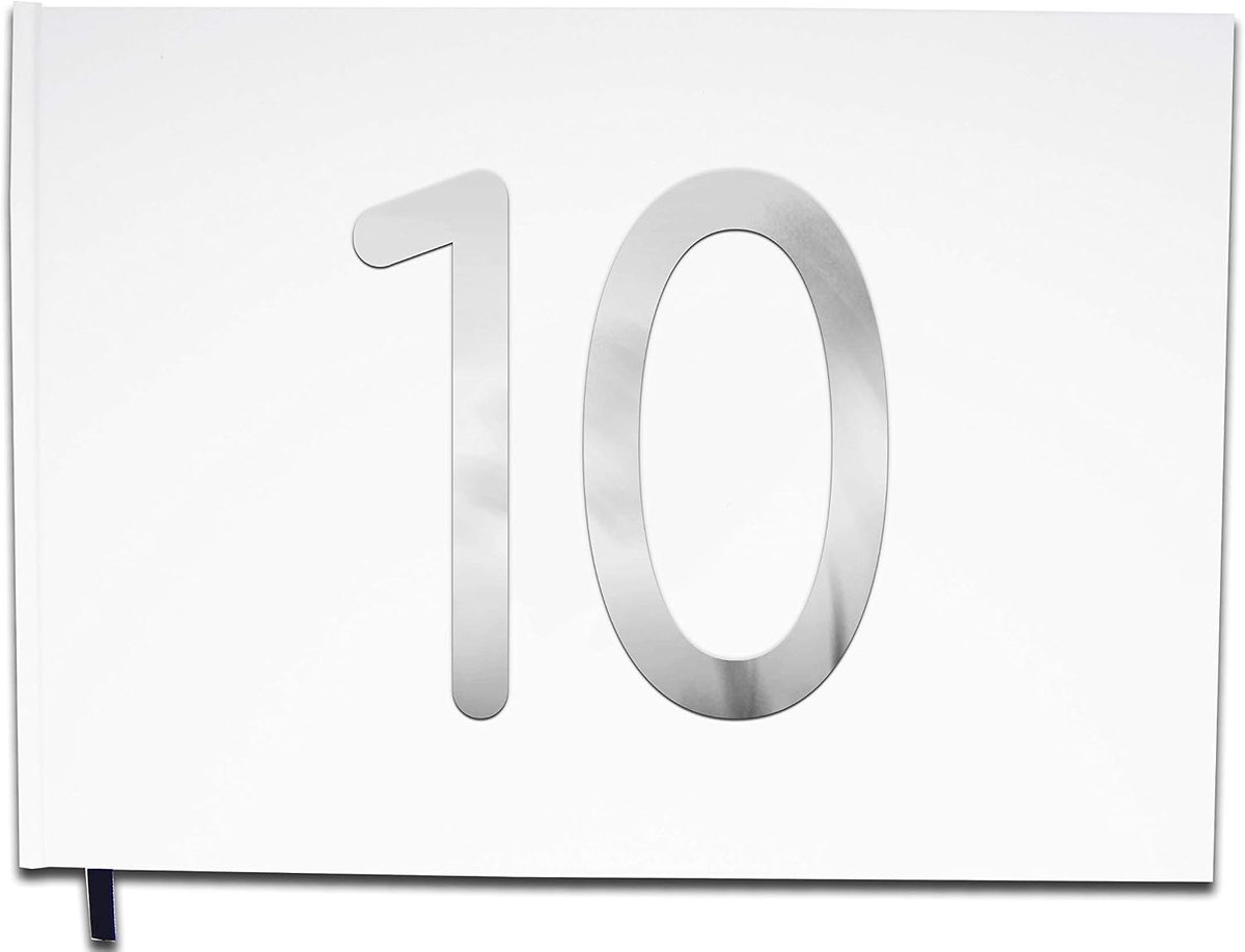 Gastenboek 10e verjaardag - premium kwaliteit - matte omslag - ideaal voor herinneringen - ShopVlot