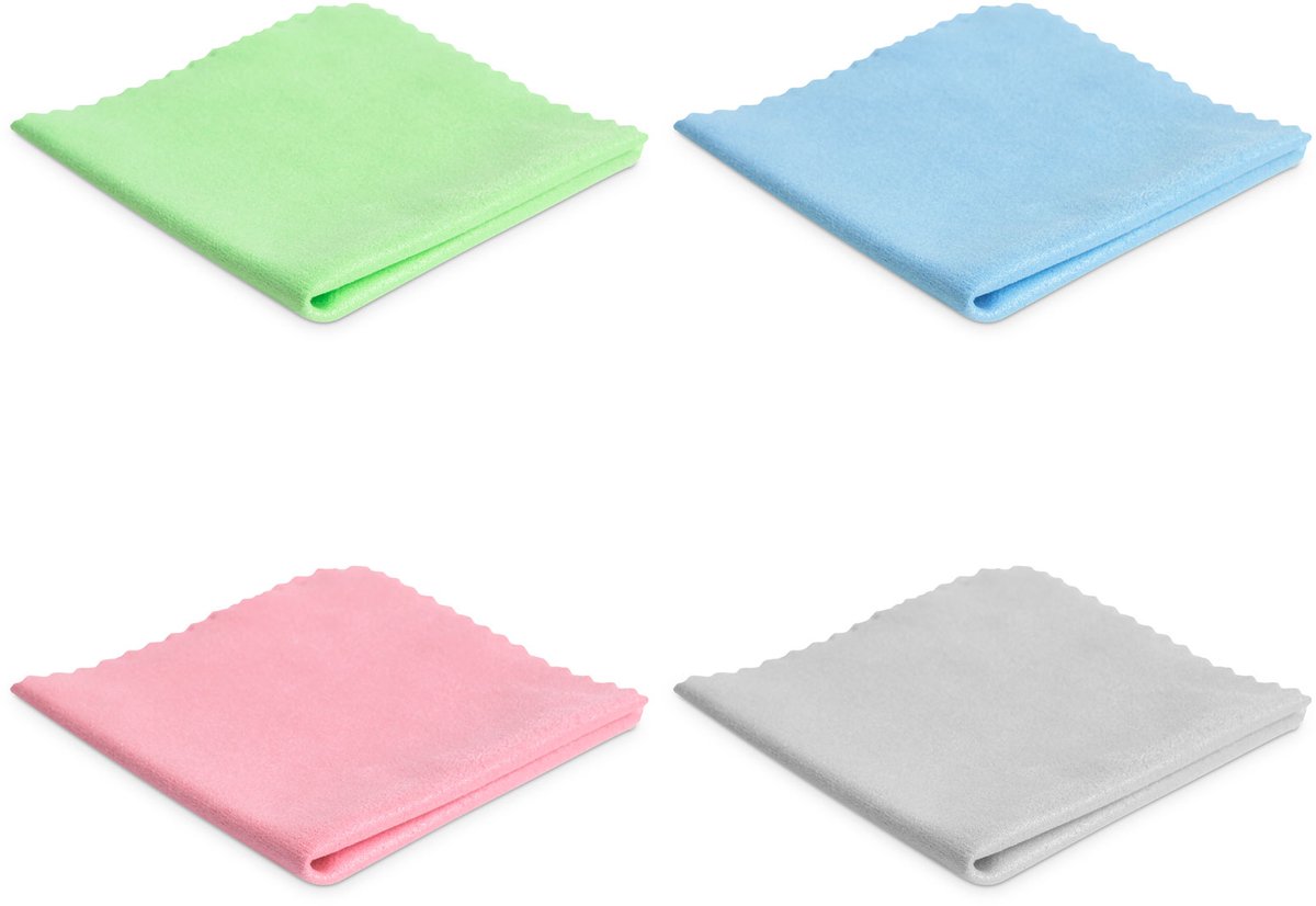 Brillendoekje - 145 x 145 mm - 4 kleuren 1 Stuks [57610]