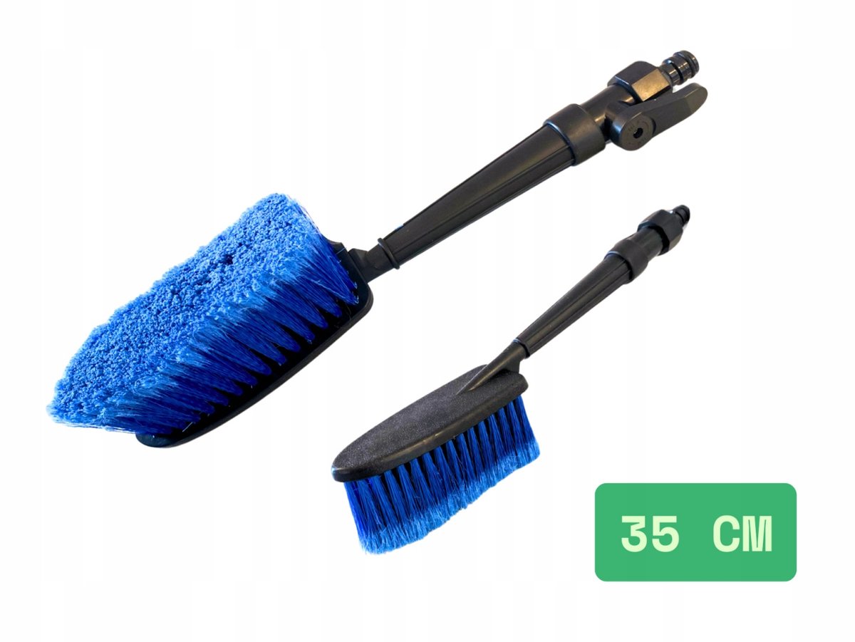 Merkloze Autowasborstel met Waterregeling - 35 cm
