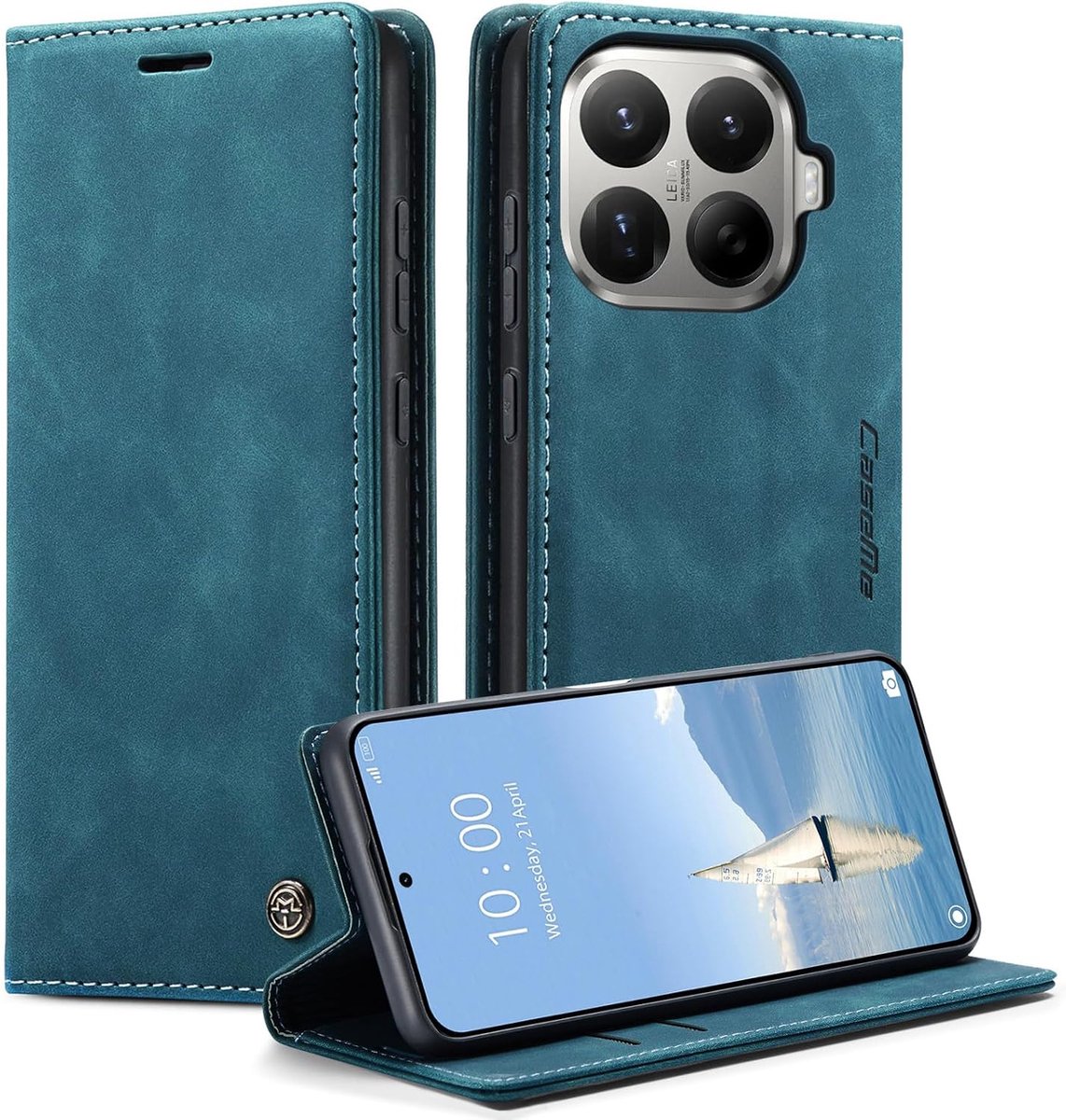 Beschermhoes voor Xiaomi 17T Pro - schokbestendig - premium PU-leer - portefeuille met standfunctie - ShopVlot