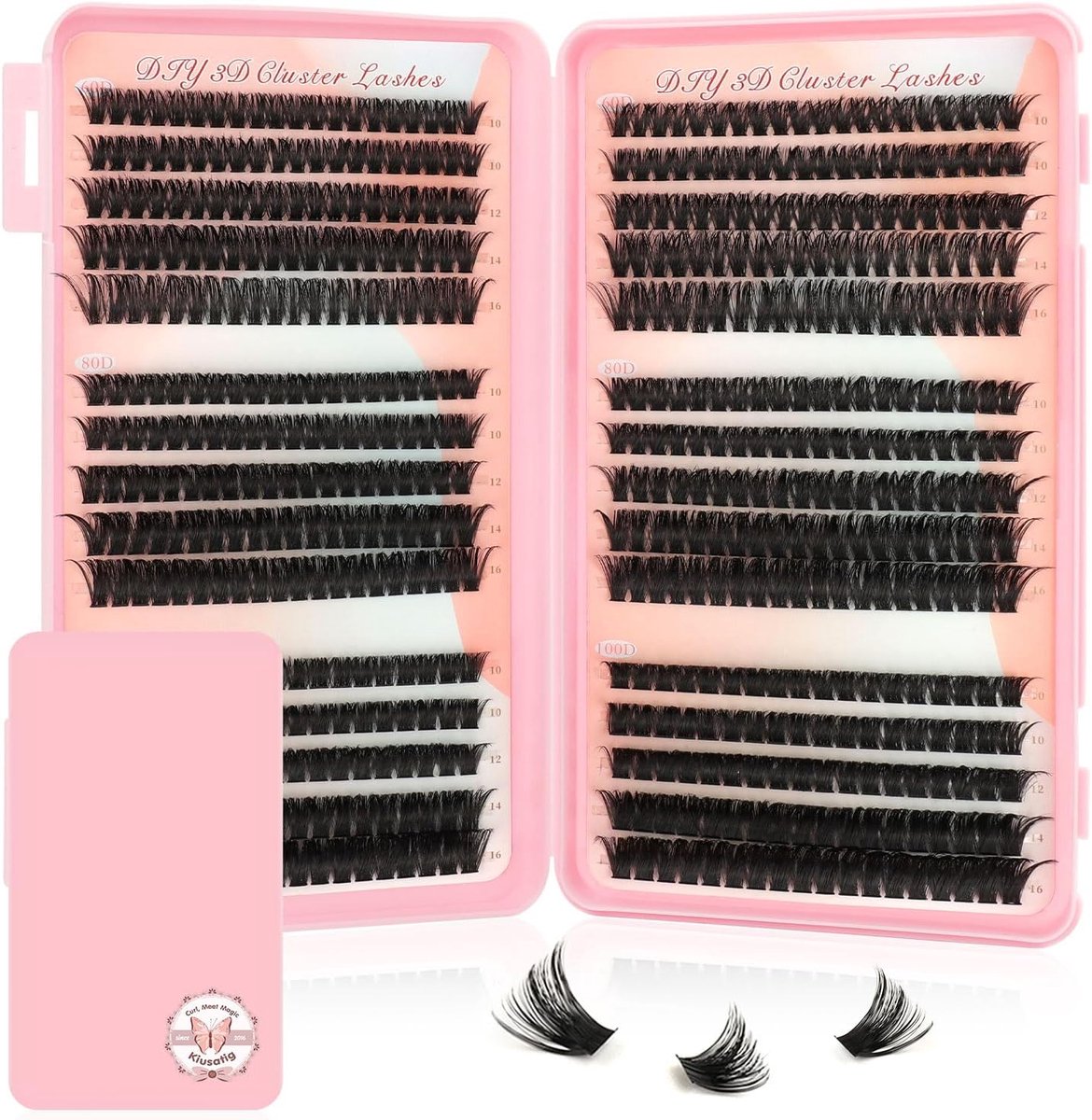 Individuele nepwimpers 540 stuks - D-Curvature 10-16mm - Groot volume - Creatieve vrijheid - ShopVlot