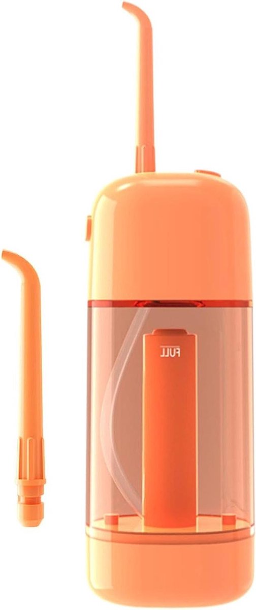 Waterflosser Monddouche - Tandenreiniger Waterstraal - Mondhygiëne Verbeteren - 360 Graden Draaibaar Mondstuk - 90 ml Tank - Wit