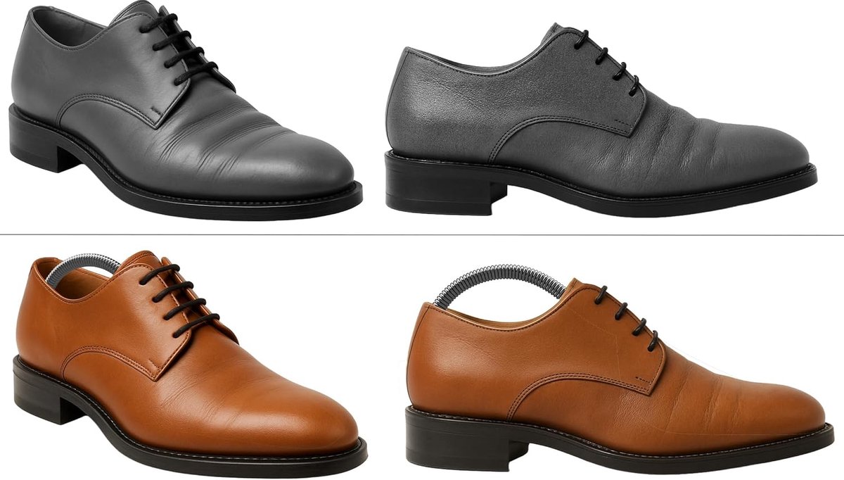 Schoenenstrekkers 5 Paar Variabele Maat 38-44 - Plastic - Transparant Wit - Verbreed je schoenen - SnelShoppen