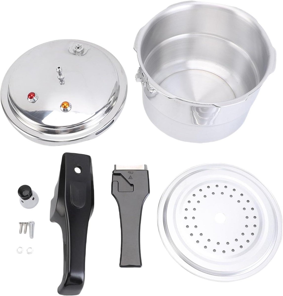 Snelkookpan Aluminium - Drukpan Stoofpan - Snel Koken - Explosieproof Ontwerp - 3 Liter - Zilver