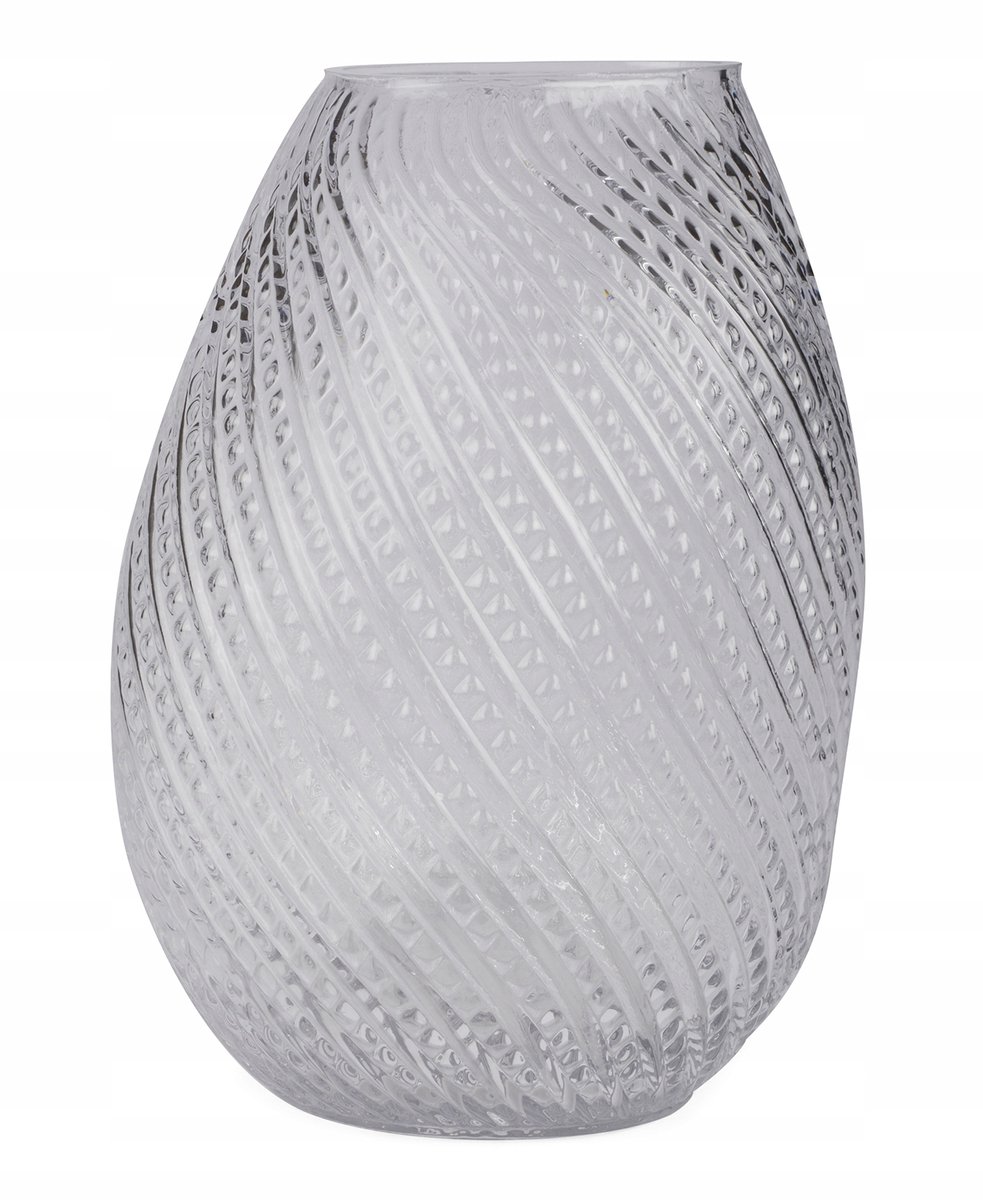 Merkloos Glazen Vaas Transparant 25cm Hoog