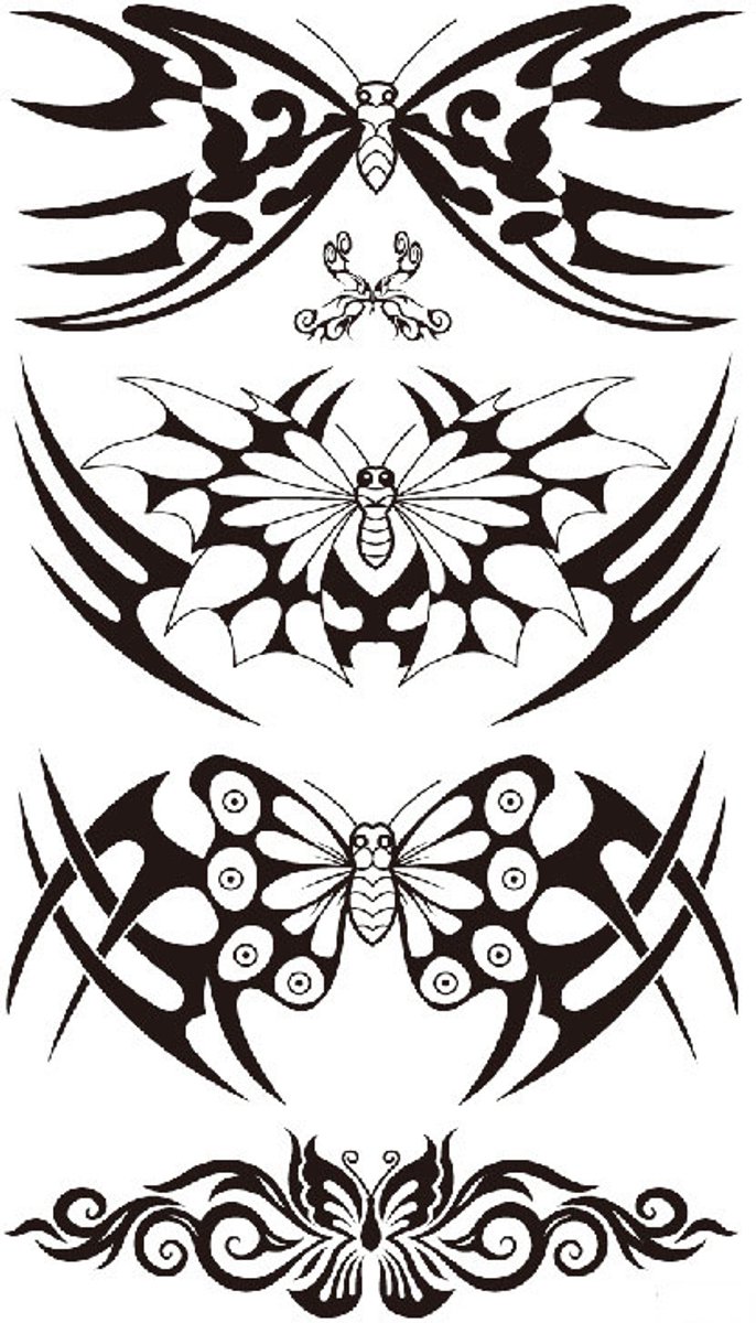 Tijdelijke tattoo Tribal enkel 3 dagen