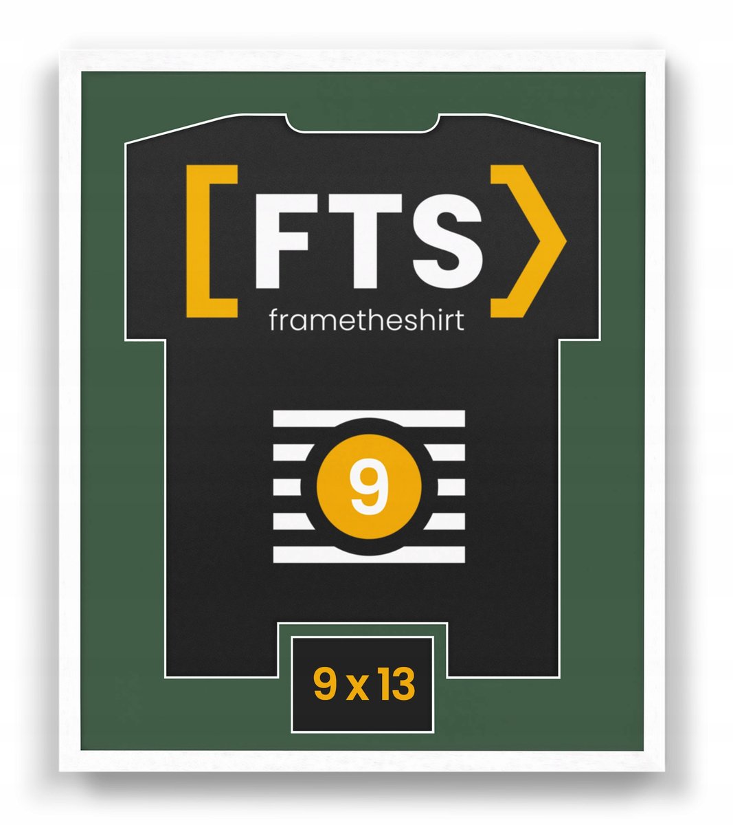 Merkloze sportshirt fotolijst met venster - Uniek cadeau voor sportfans