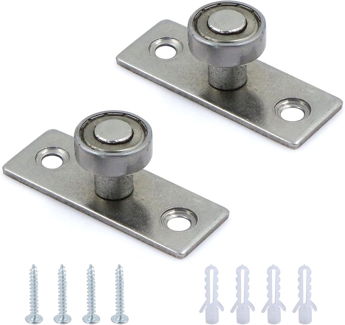 Sliding Door Roller Gids - 2 Stuks Metaal - Robuust en Duurzaam - Geschikt voor Schuifdeuren - SnelShoppen