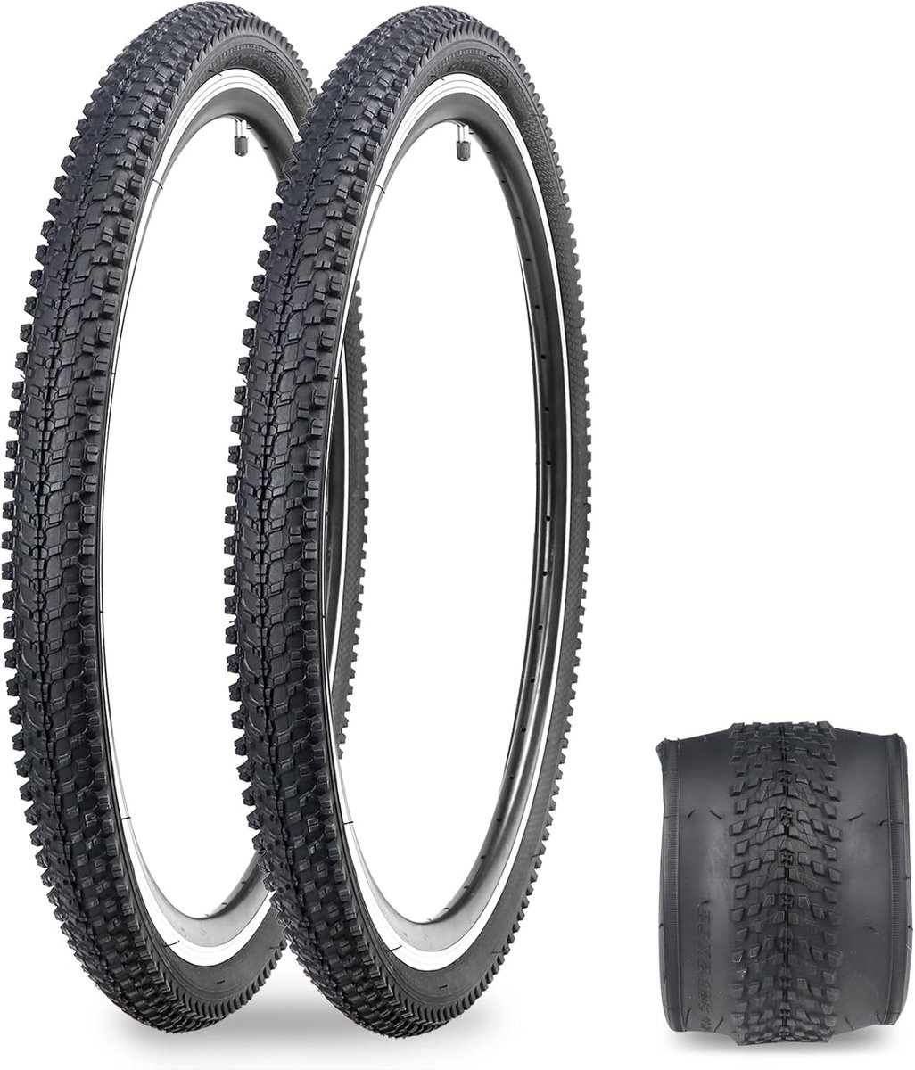 Fietsband 24/26 x 1.95 - Vouwband - Geschikt voor stadsfiets en mountainbike - Verhoogt grip en veiligheid - SnelShoppen