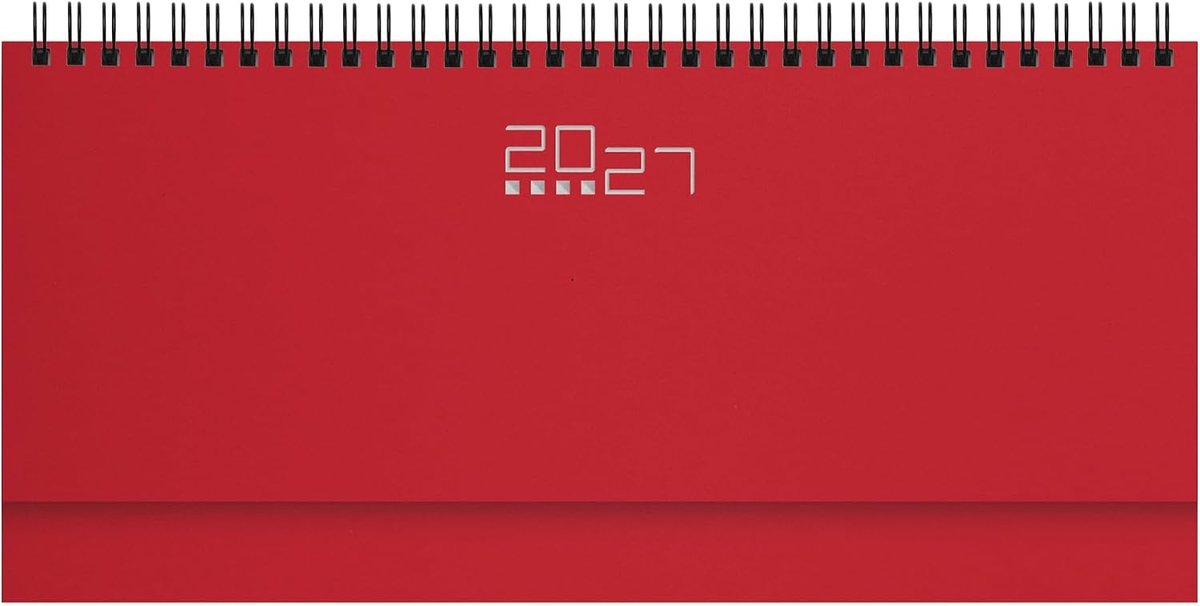 2021, weekplanner met spiraalbinding, afsprakenplanner, afsprakenplanner, afsprakenplanner 13 x 30, rood