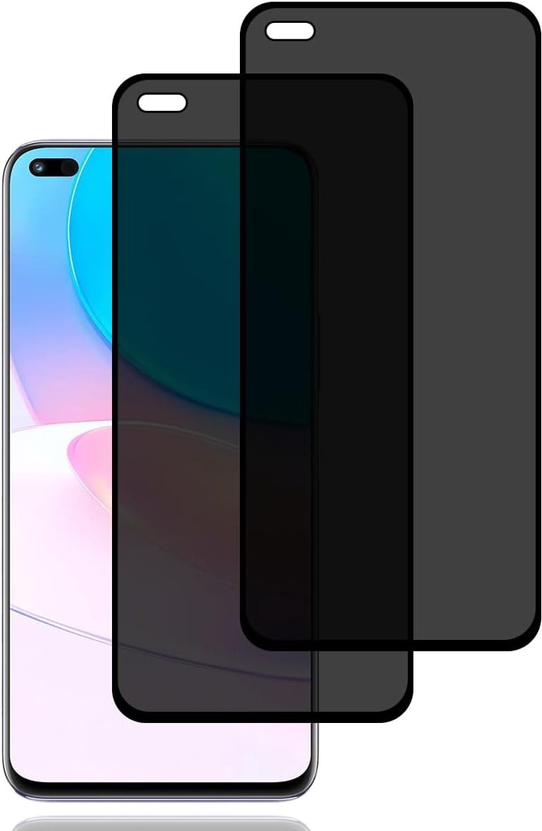 Screen Protector voor Huawei nova 8i [2 stuks] | anti-spy gehard glas film,9H hardheid,krasbestendig,hoge gevoeligheid,anti-spy schermbeschermer voor Huawei nova 8i