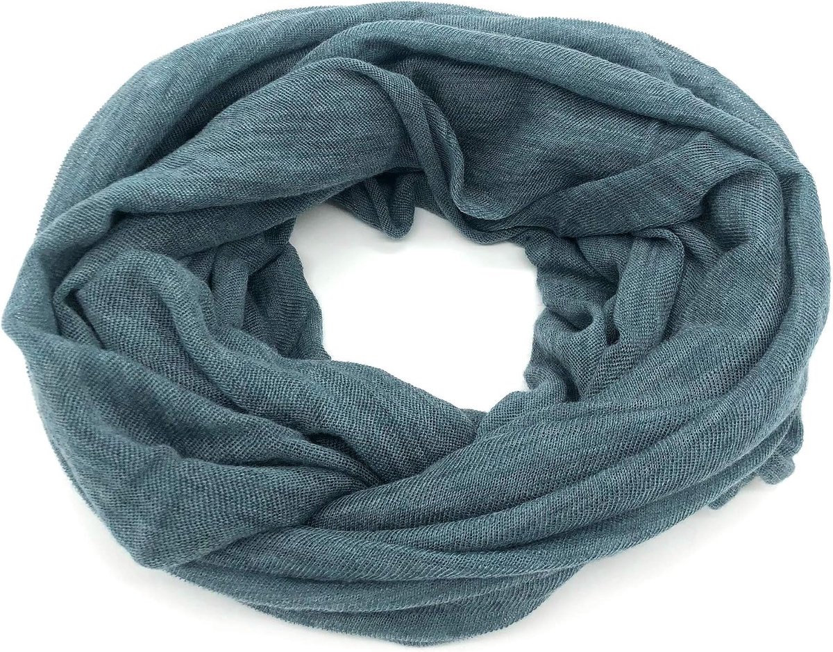 Sjaal 100% extrafijne merinowol Dames/Heren - Herfst/Winter Lichtgewicht en kwaliteitsvolle omslag Rondgebreid, ideaal voor alle looks zacht en warm