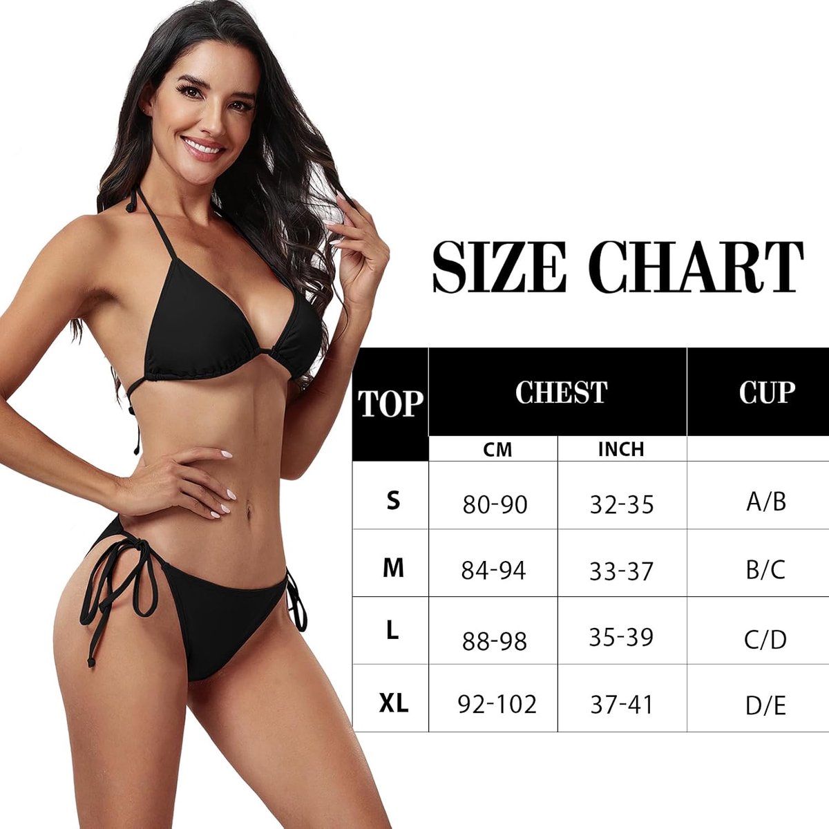 Badpak voor dames, tweedelig, bikini voor dames, zee, sexy, push-up, gevoerd, strand, beachwear