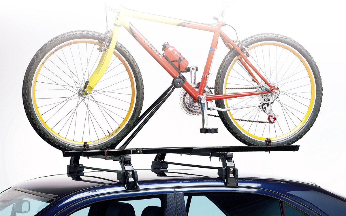 Fietsendrager met standaardbevestiging voor autodak - stevig en duurzaam - geschikt voor 2 fietsen - SnelShoppen