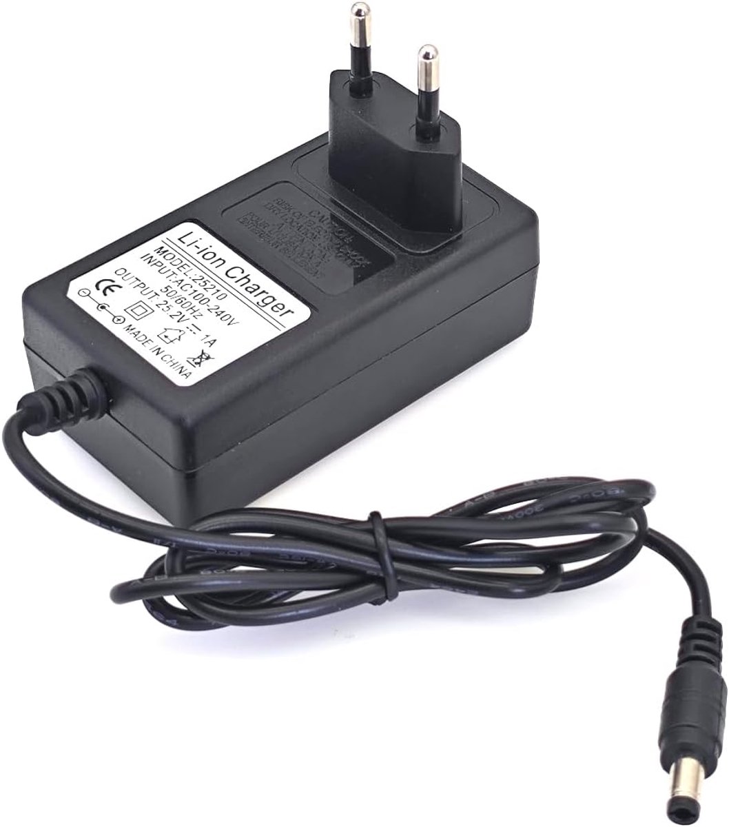 DC 25,2 V 1 A AC vervangende adapter voor lithium-ion batterij voeding 25,2 W maximale laadaansluiting