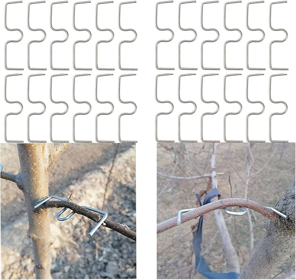 Fruitboom Tak Trekker Koppelmachine Boerderij Gereedschap Nieuwe Pruimenboom Open Hoek Pull Tak stereotiep Tak Buigen Tool Fruit Tak (M-3,9 (inch))