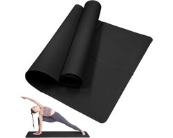yogamat voor dames en heren, NIUAWASA draagbaar, 3 mm EVA-oefening, fitnessstudio, deurmat voor fitness, yoga, pilates, training, camping, outdoor, reizen