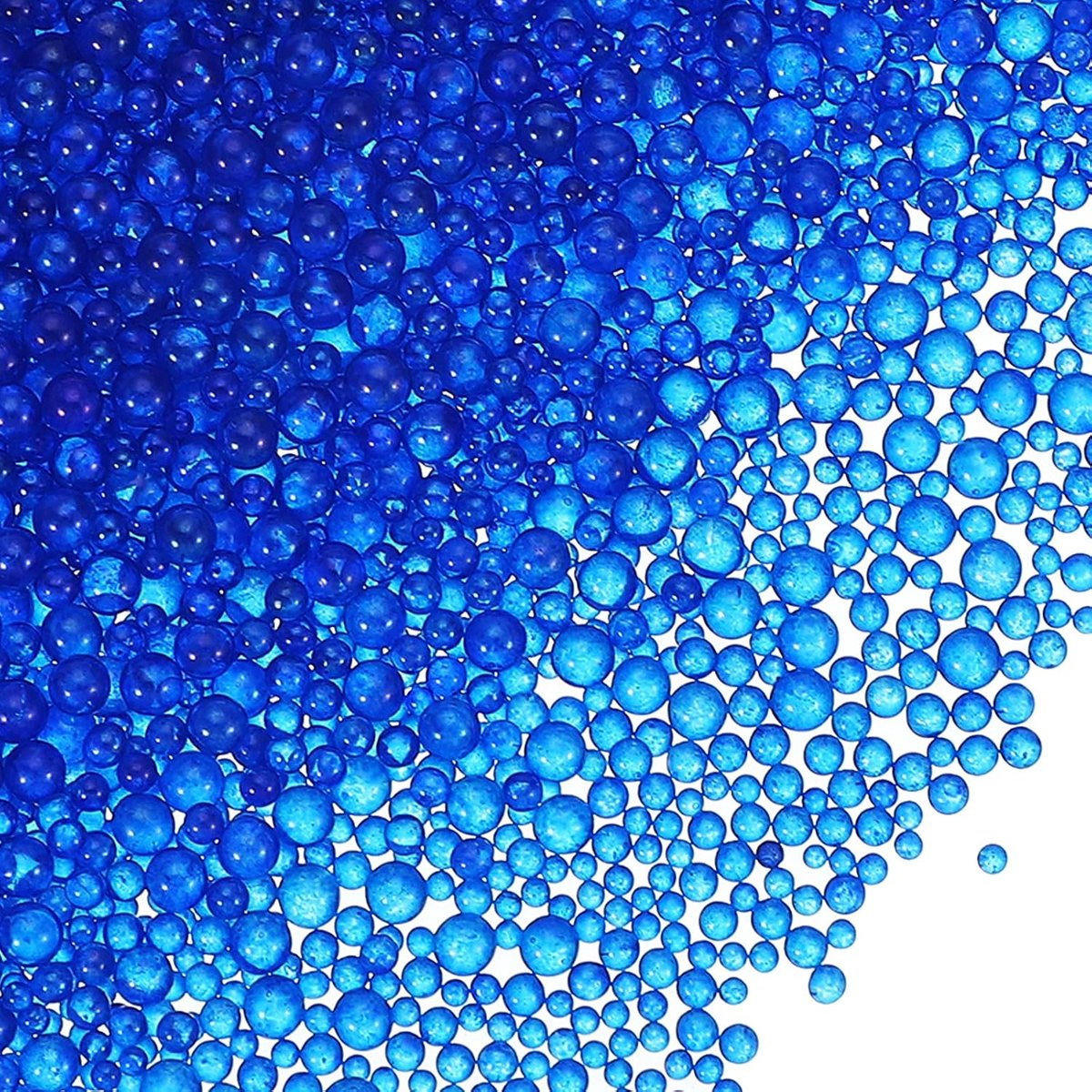 1-3 mm mini glazen bellenkralen 200 g kleine iriserende kralen geen gat waterdruppel ballen voor doe-het-zelf knutselen nail art hars vulstof, blauw