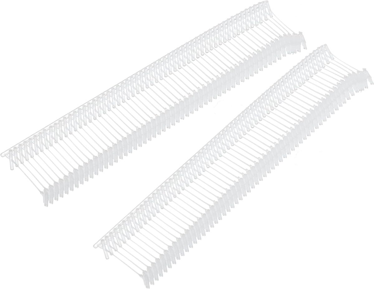 Standaard bevestigingsklemmen van kunststof voor etiketten voor etiketten prijs voor etiketteerpistool prijsetiketten kleding baard 15 mm 2000 stuks transparant