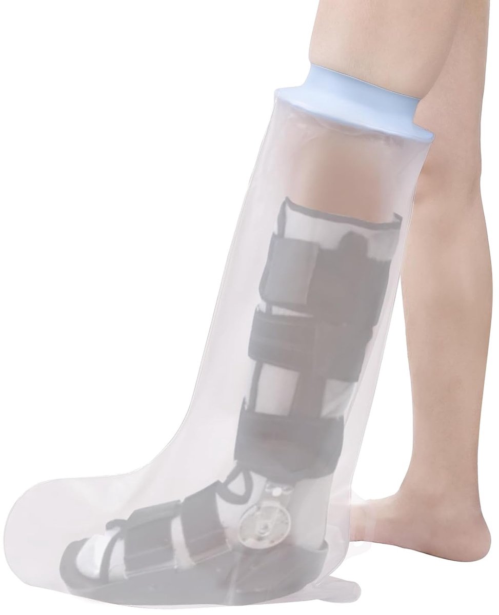 Gipsbeschermers Been voor Douchen, Herbruikbare Gips-, Verband- en Pleisterbeschermer, Waterdichte Bescherming voor Knie, Enkel, Voet, Teen