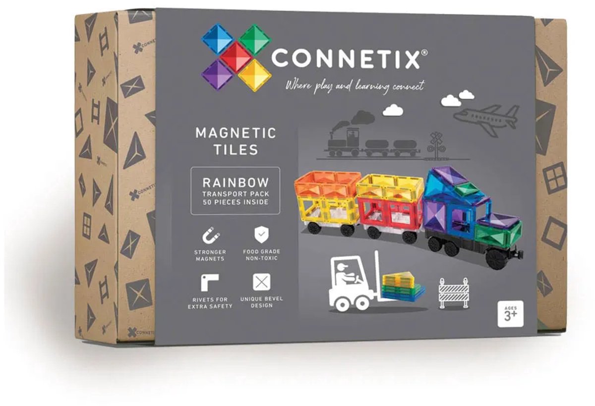 Magnetisch Tegels - Transportverpakking - 50 Stuks - Magnetisch Speelgoed