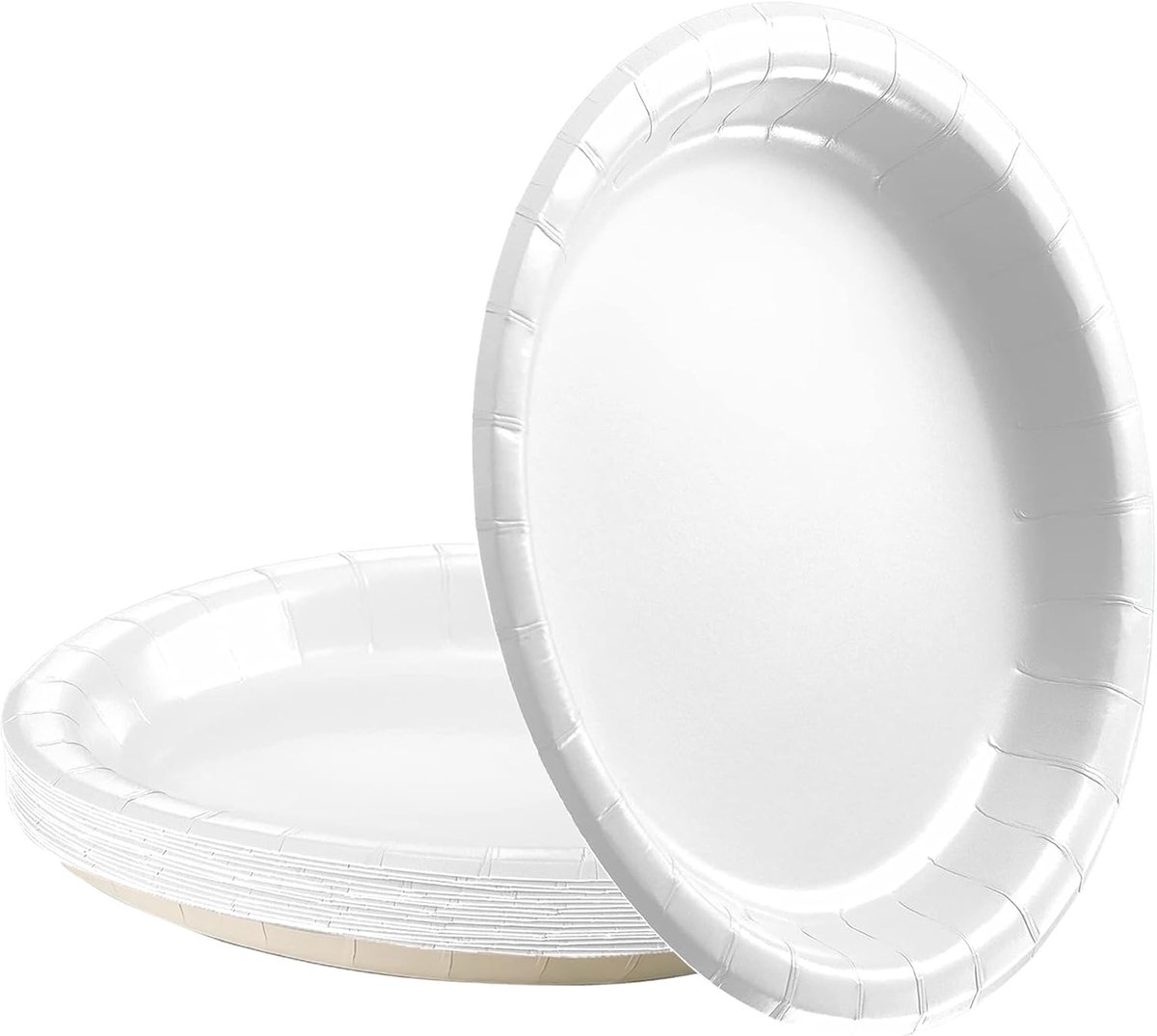 Borden, 23 cm ronde wegwerpborden, 9 inch eenmalige borden, wegwerpservies, tafeldecoraties, feestservies voor bruiloft, tuin, verjaardag, feest
