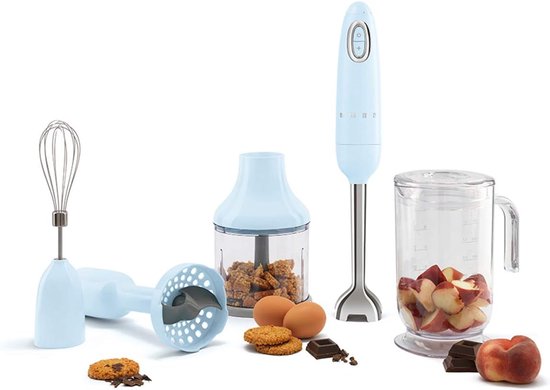 Hand Blender - Staafmixer Blenderset - Gladde Smoothies Maken - Ergonomische Handgreep - 700 Watt - Pastelblauw — afbeelding 4