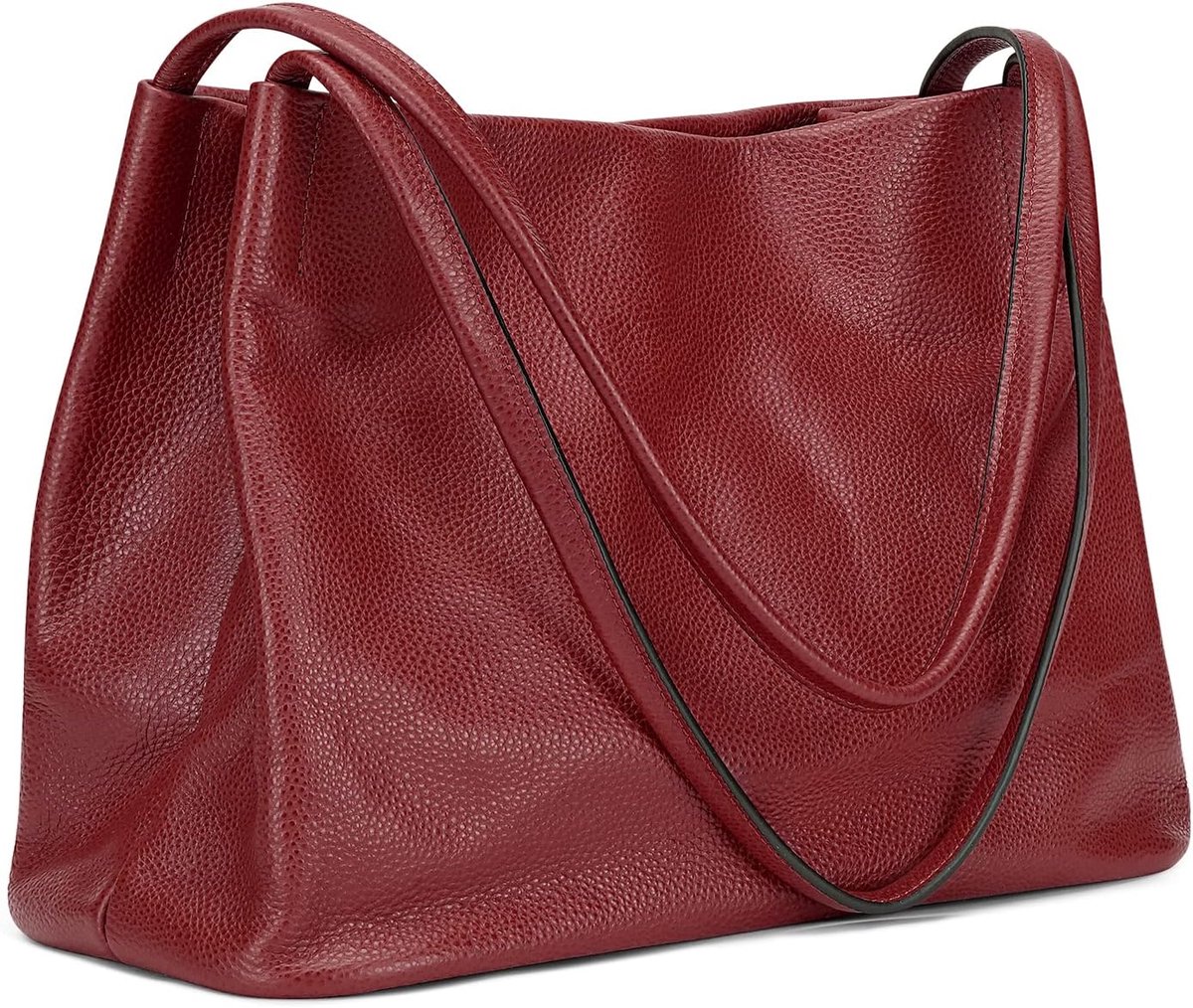 Tote Bag Dames - Echte Leer - Schoudertas met Magnetische Sluiting - Ideaal voor Dagelijks Gebruik - SnelShoppen