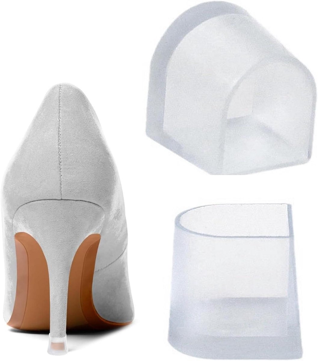 Hoge Hak Beschermers - Hielbeschermers Hakken - Voorkom Vallen - Antislip Ontwerp - 2 stuks - Transparant