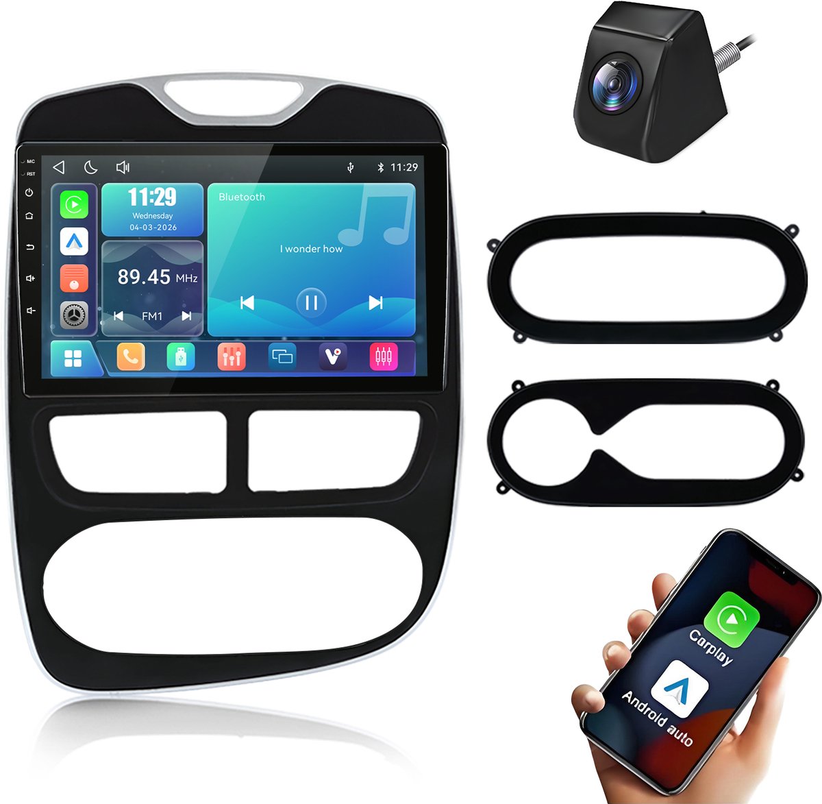 Cestovet Autoradio - Geschikt voor Renault Clio IV (MK4) 2012-2016 - LINUX - Draadloos CarPlay & Android Auto - Bluetooth - 10 Inch IPS Touchscreen -RDS - Inclusief achteruitkijkcamera