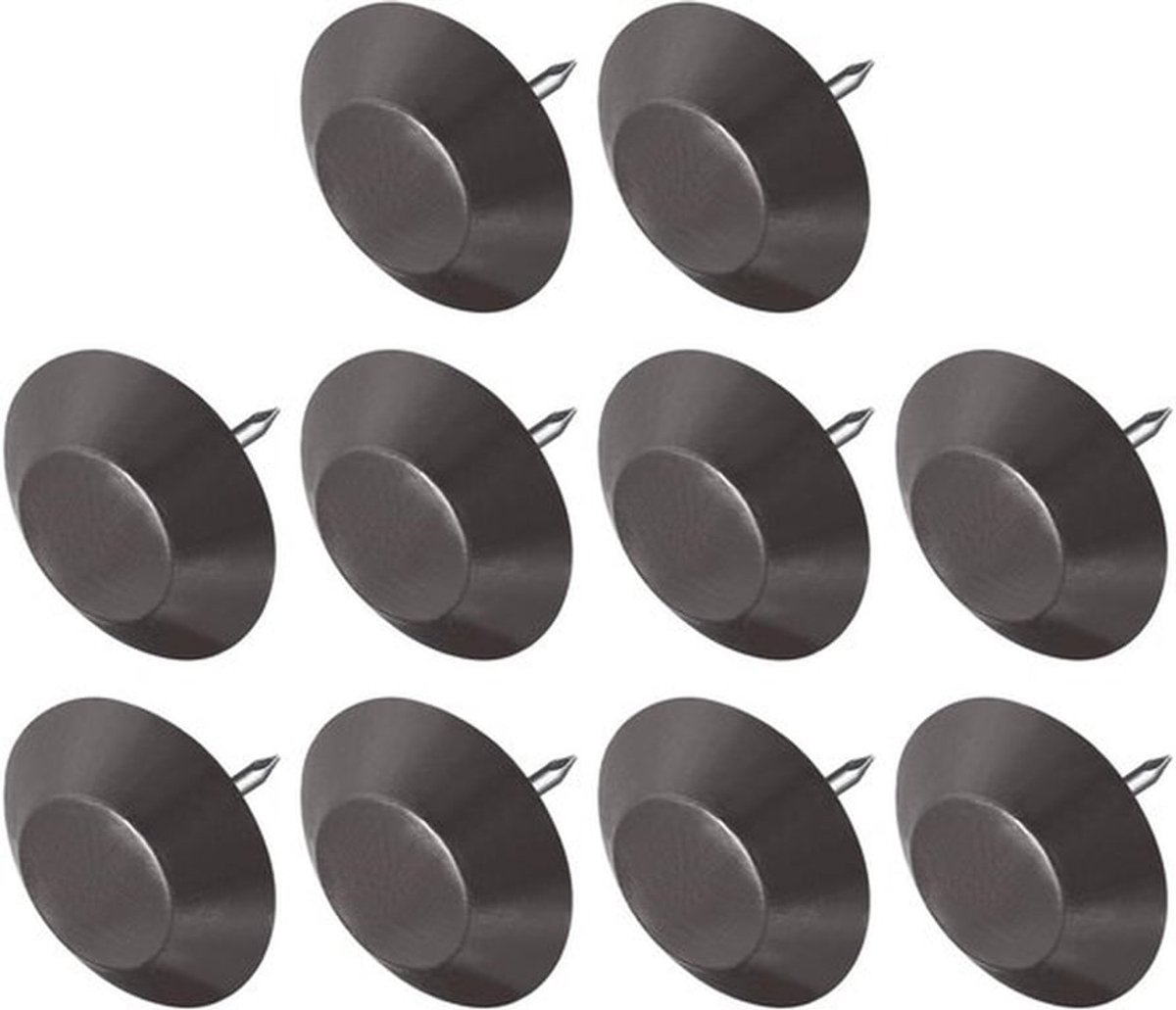 Meubelpoten Spijker (22mm/0.87inch) 70 stuks, Ronde kunststof glijders voor opritten en stoelen - voor stoelen, bankmeubels, glijders, beschermpad, bruin