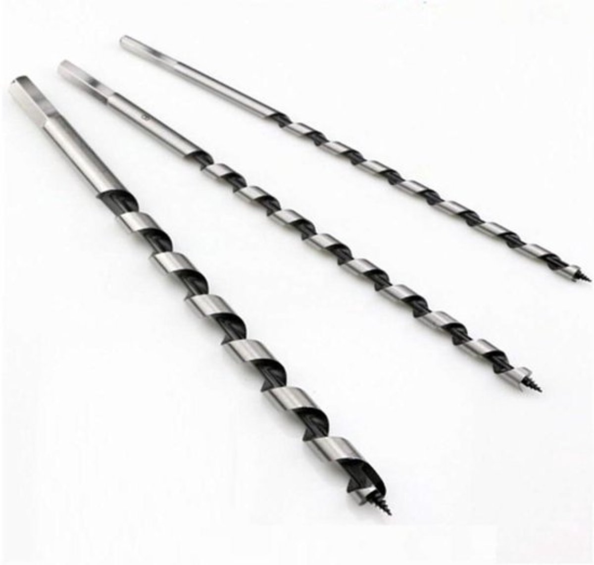 Houtvijzelboor van 12 mm diameter en 350 mm lengte met zeskantschacht voor nauwkeurig en efficiënt boren in hout, 1 stuk per verpakking
