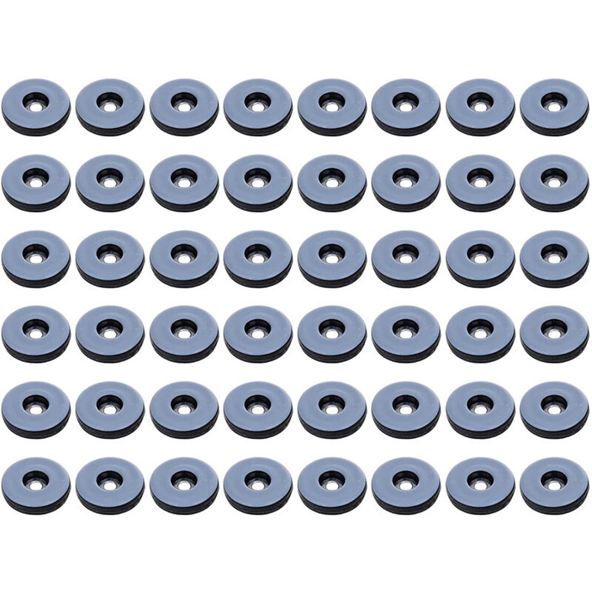 carmdering - Teflon Meubelglijders - PTFE Glijdoppen - Ronde Viltvrije Glijders - Zelfsmerende Werking - Geluidsloos Glijden - Krasbestendige Bescherming - Beschermt Elke Vloersoort - 48 Stuks