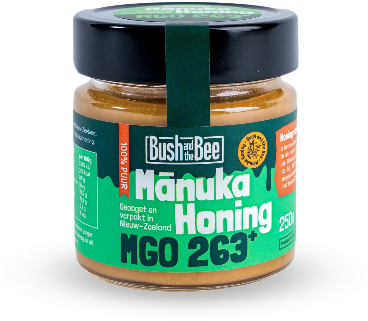 Bush and the Bee - Mānuka Honing - MGO 263+ - 250g
