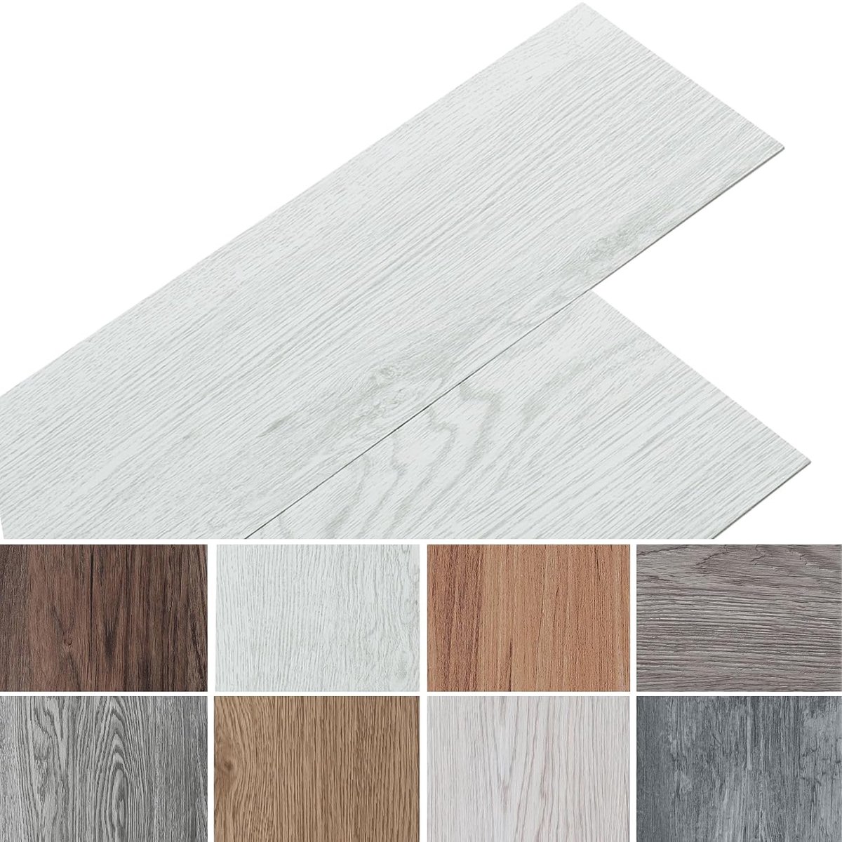 PVC vloerbehang 36 stuks - zelfklevend vinyl - waterproof - ideaal voor keuken en woonkamer - ShopVlot