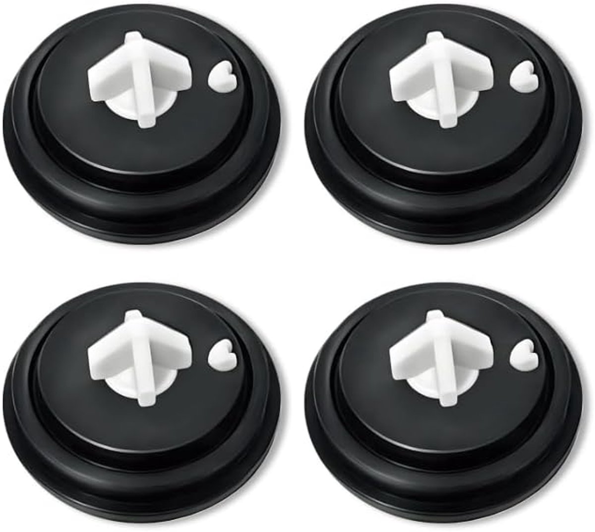 wc-spoelmembraan 4 stuks - rubber - universele afdichting - voorkomt lekken en geluid - ShopVlot