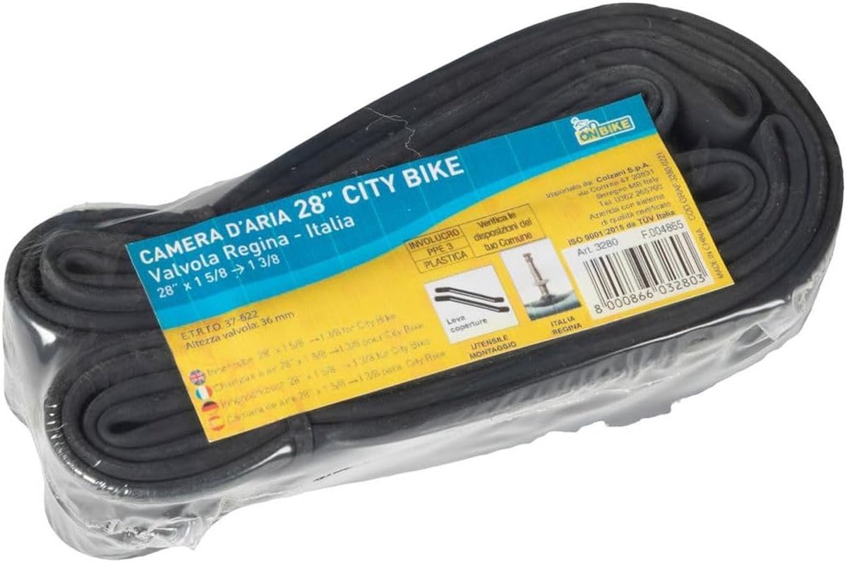 Binnenband 28" x 1 5/8 x 1 3/8 - Schrader-ventiel - Antilekrubber - Geschikt voor stadsfiets - ShopVlot