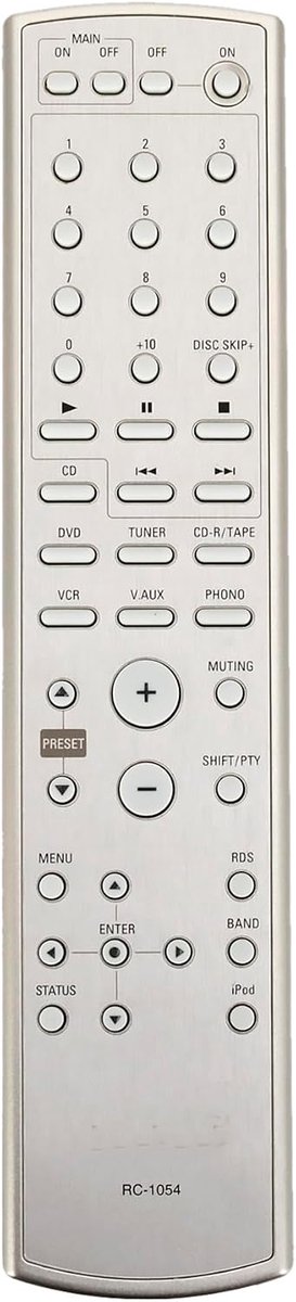 Afstandsbediening RC-1054 - Vervangend model - Eenvoudig in gebruik - Geschikt voor Denon versterkers - ShopVlot