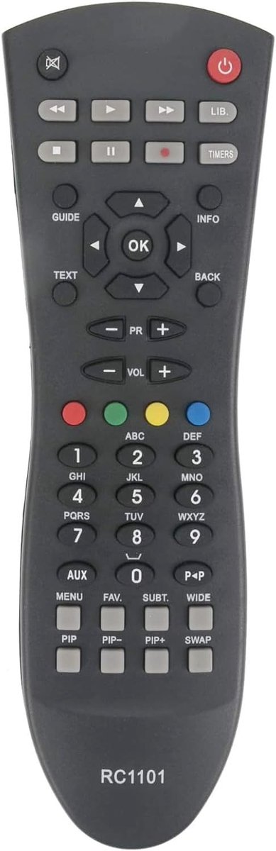 Vervangende afstandsbediening RC1101 - compatibel met Hitachi en Sharp - eenvoudig in gebruik - ShopVlot