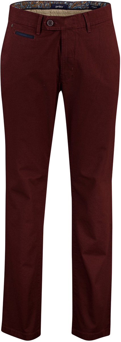 Gardeur katoenen broek bordeaux